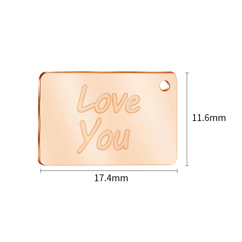 Personalized Envelope Locket Necklace – Custom Engraved Pendant with AR Experience | Smart Tech Jewelry in Gold, Rose, & White Gold